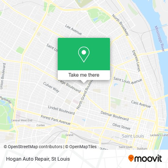 Mapa de Hogan Auto Repair