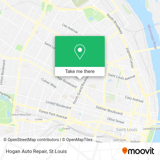 Hogan Auto Repair map