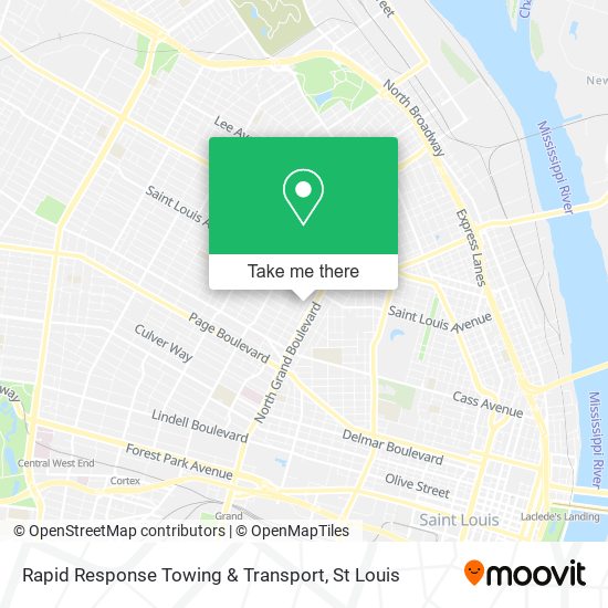 Mapa de Rapid Response Towing & Transport