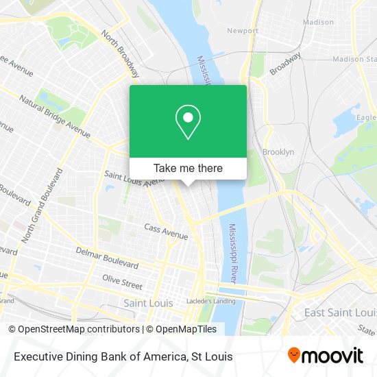 Executive Dining Bank of America map