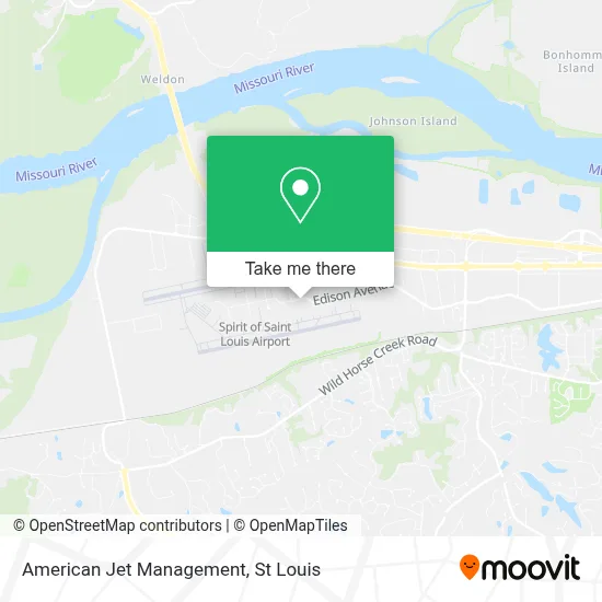 American Jet Management map