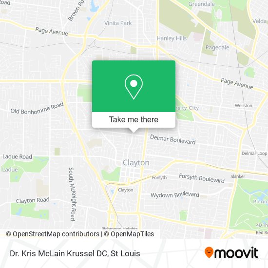Dr. Kris McLain Krussel DC map