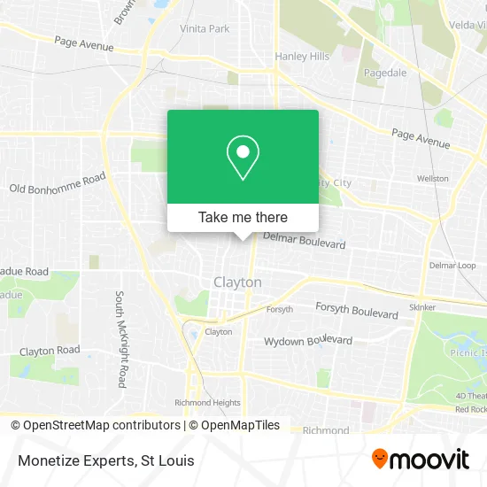 Monetize Experts map