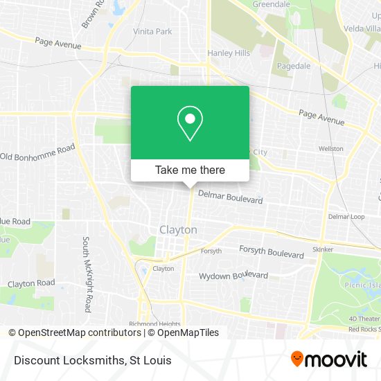 Discount Locksmiths map