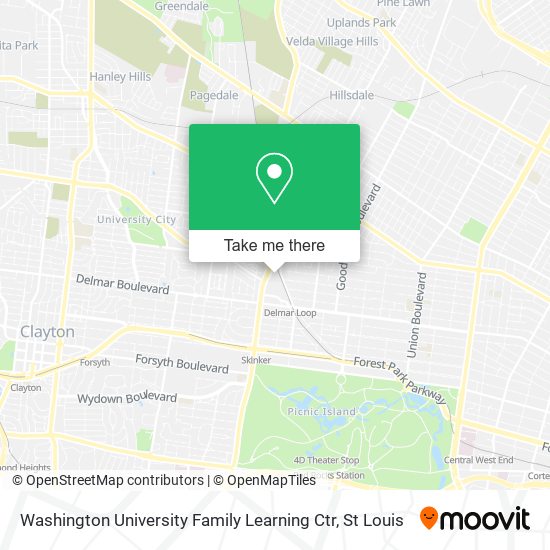 Washington University Family Learning Ctr map