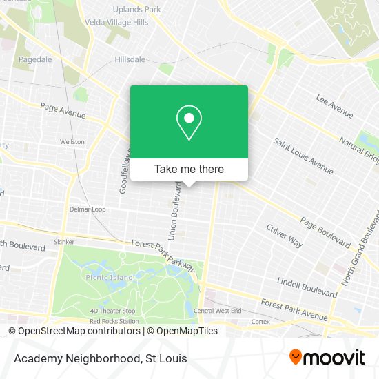Academy Neighborhood map