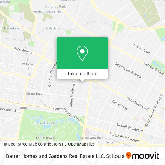 Better Homes and Gardens Real Estate LLC map