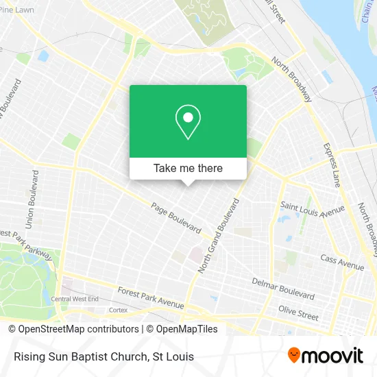 Rising Sun Baptist Church map