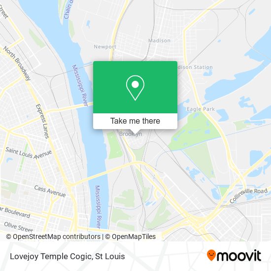 Mapa de Lovejoy Temple Cogic