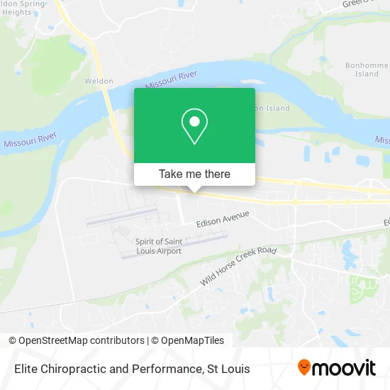 Elite Chiropractic and Performance map
