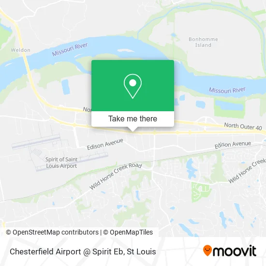 Chesterfield Airport @ Spirit Eb map