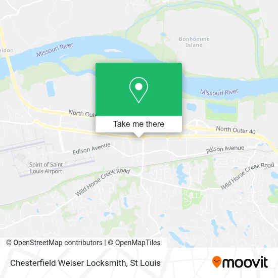 Chesterfield Weiser Locksmith map