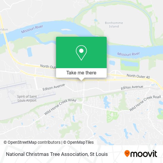 Mapa de National Christmas Tree Association