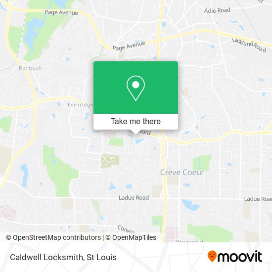 Caldwell Locksmith map