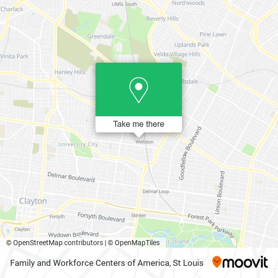 Family and Workforce Centers of America map