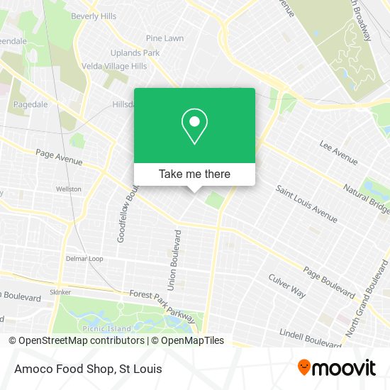 Amoco Food Shop map