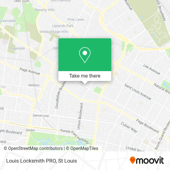 Louis Locksmith PRO map