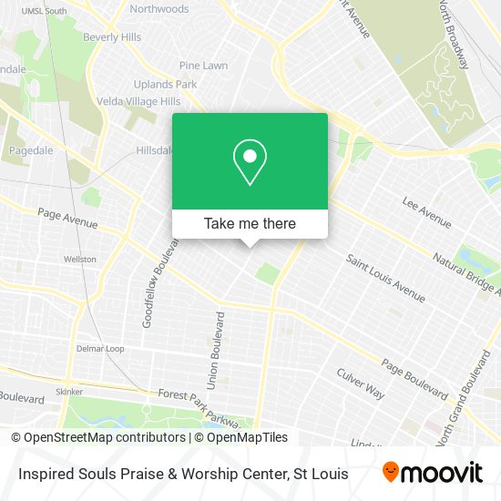 Mapa de Inspired Souls Praise & Worship Center