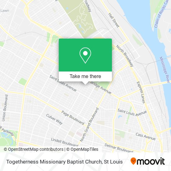 Togetherness Missionary Baptist Church map
