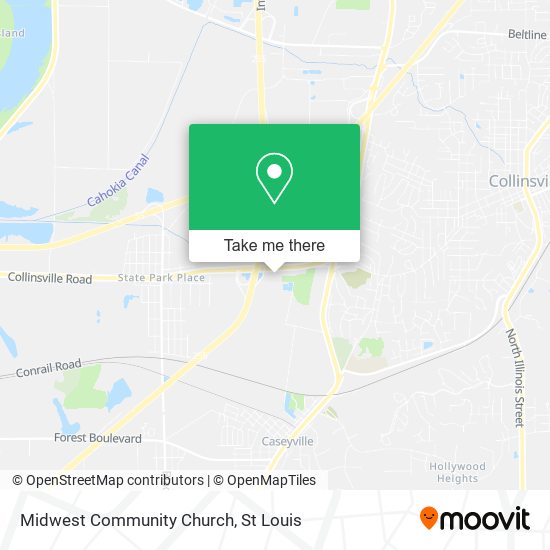Midwest Community Church map