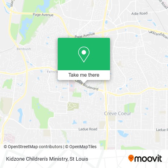 Kidzone Children's Ministry map