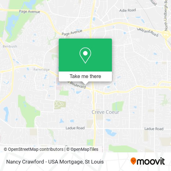 Mapa de Nancy Crawford - USA Mortgage