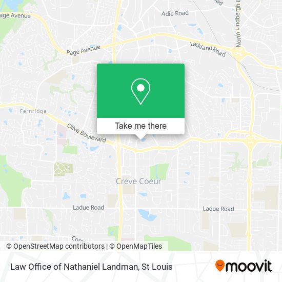 Law Office of Nathaniel Landman map