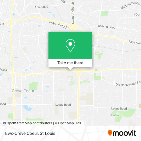 Mapa de Ewc-Creve Coeur
