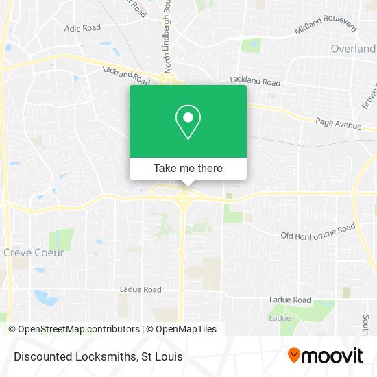 Mapa de Discounted Locksmiths