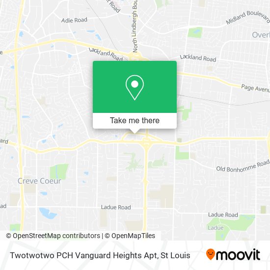 Mapa de Twotwotwo PCH Vanguard Heights Apt
