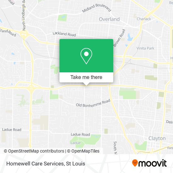 Homewell Care Services map