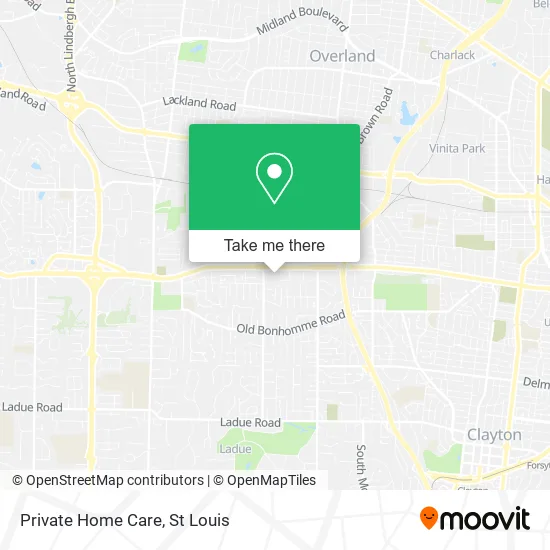 Private Home Care map