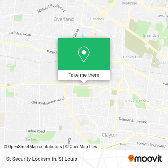 St Security Locksmith map
