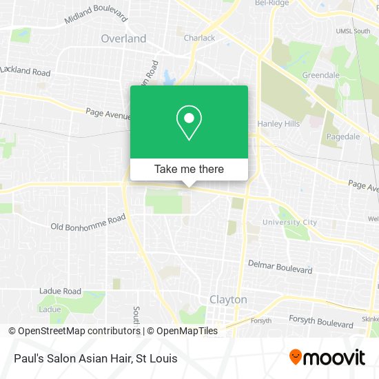 Paul's Salon Asian Hair map