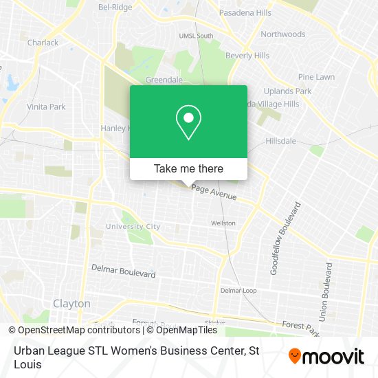 Mapa de Urban League STL Women's Business Center