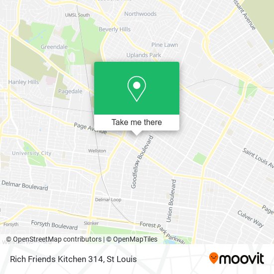Rich Friends Kitchen 314 map