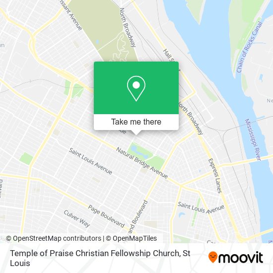 Mapa de Temple of Praise Christian Fellowship Church