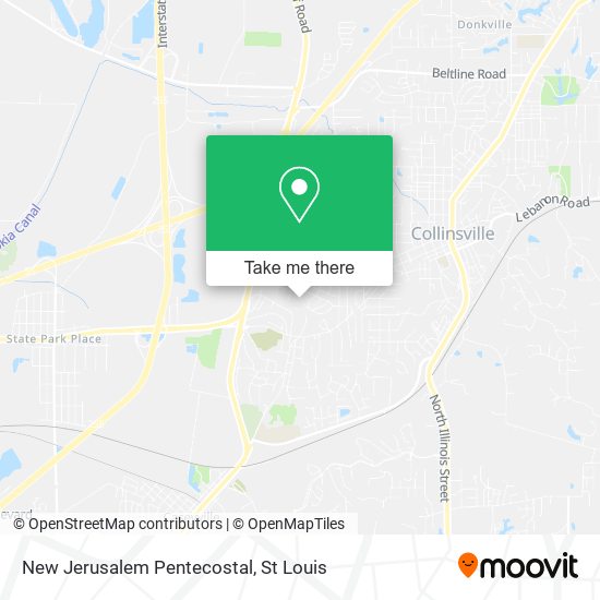 New Jerusalem Pentecostal map