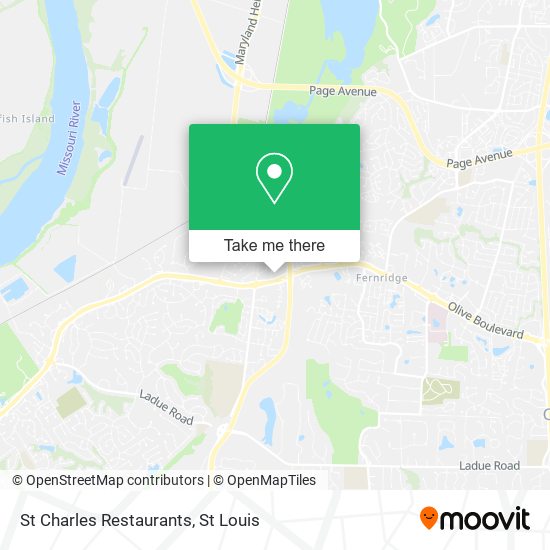 Mapa de St Charles Restaurants