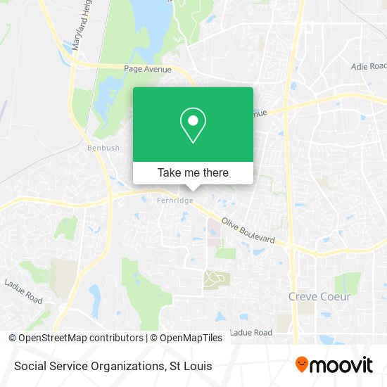 Social Service Organizations map