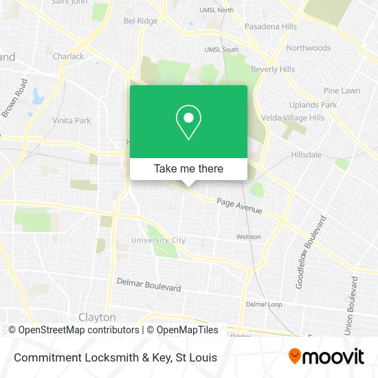 Commitment Locksmith & Key map