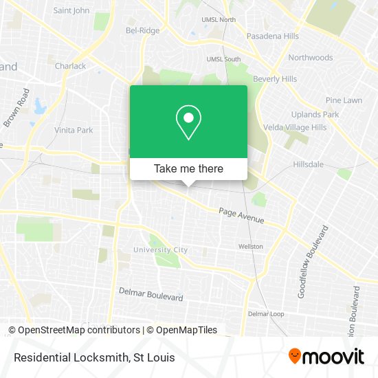 Mapa de Residential Locksmith