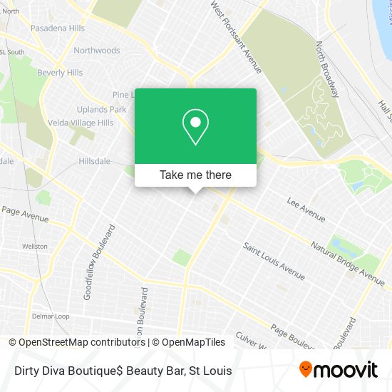 Dirty Diva Boutique$ Beauty Bar map