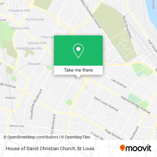 House of David Christian Church map