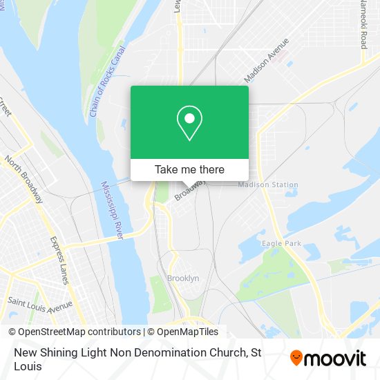 Mapa de New Shining Light Non Denomination Church
