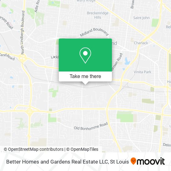 Mapa de Better Homes and Gardens Real Estate LLC