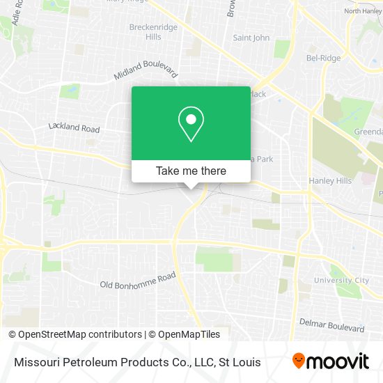 Mapa de Missouri Petroleum Products Co., LLC