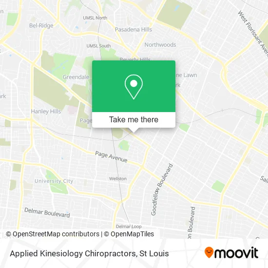 Applied Kinesiology Chiropractors map