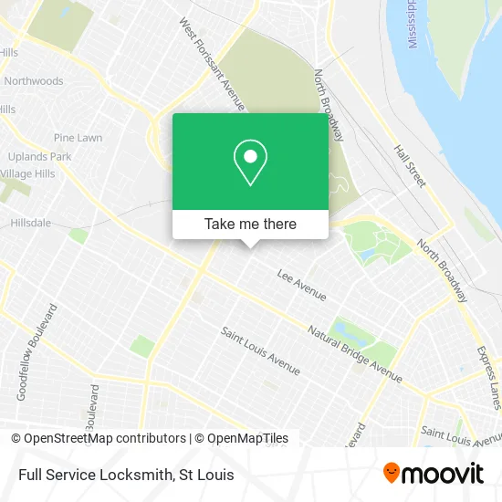Full Service Locksmith map