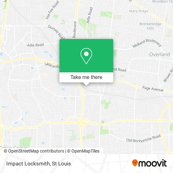 Impact Locksmith map